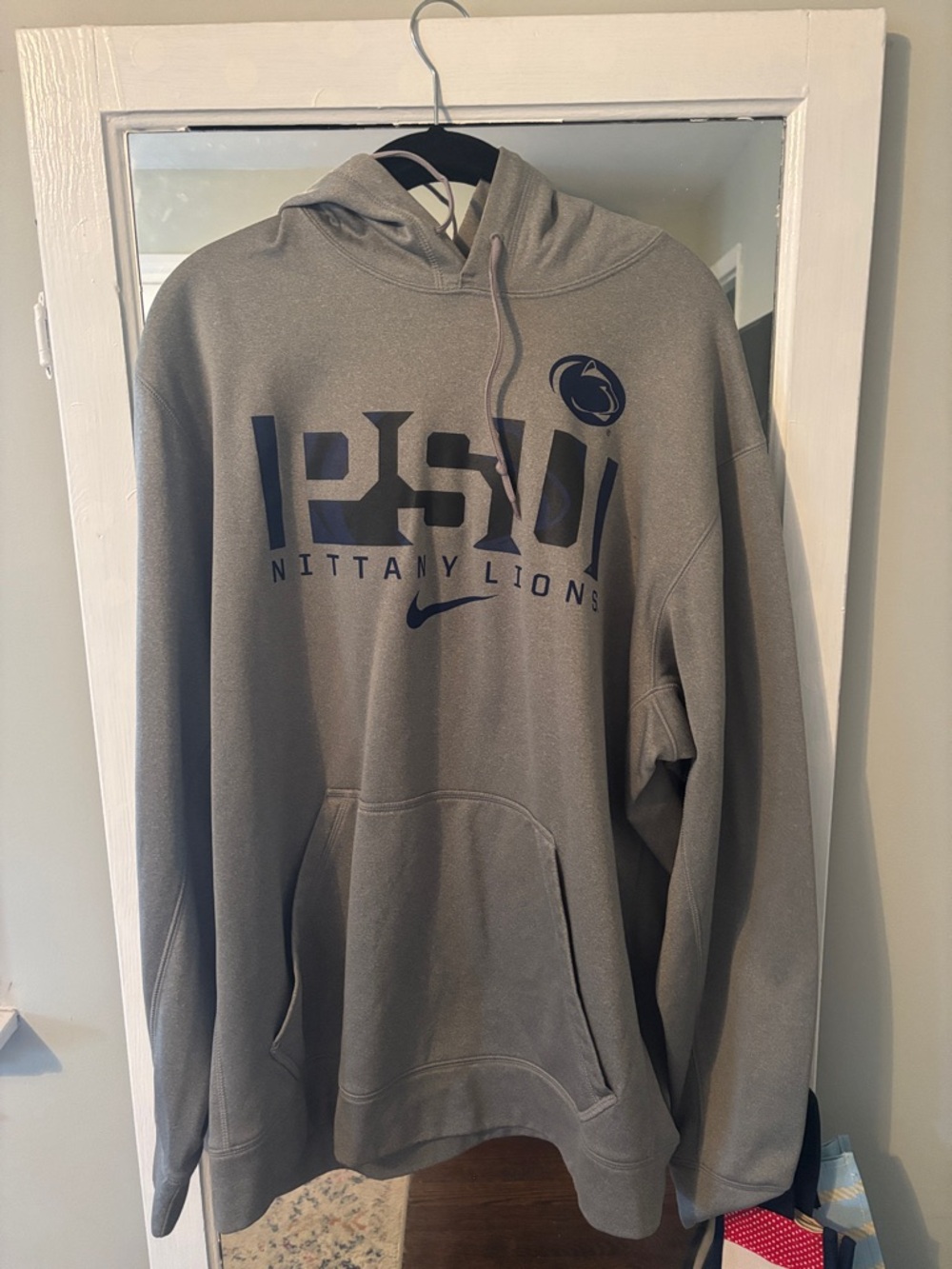 Nike Gray Penn State Nittany Lions Hooded Pullover